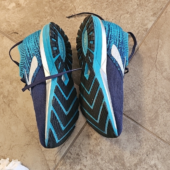 Brooks Navy and Aqua Running sneakers, Brooks DNA AMP RICOCHET - Picture 10 of 11